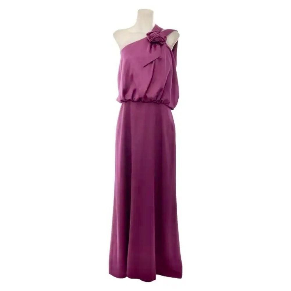 Elegant Purple One-Shoulder Dress